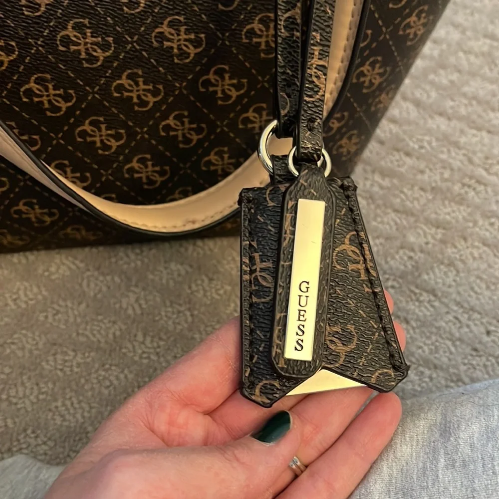 Guess Brown and Tan Women's Tote Bag - Picture 7 of 8